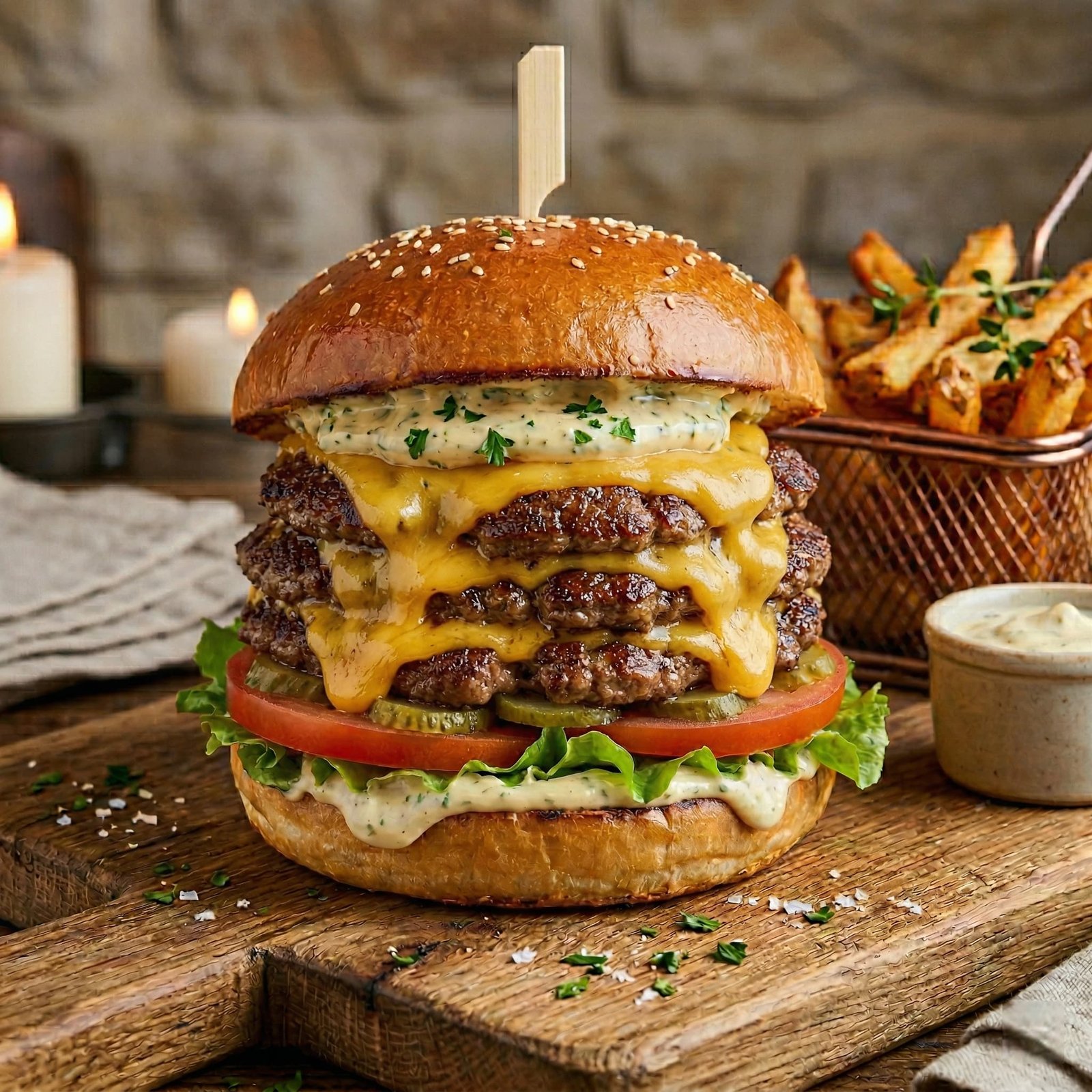 Menu BB Triples cheese