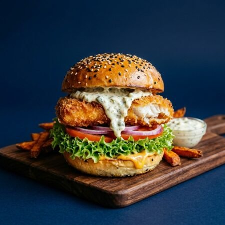 BB fish burger