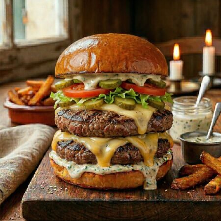 Menu BB deluxe burger
